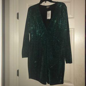 New Emerald Green Sparkly ASOS Dress